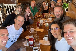 Students enjoy brunch at a recent event