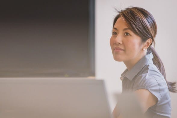 Asian professional woman in the workplace