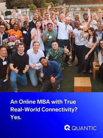 Quantic School of Business and Technology | The Quantic Blog | An Online MBA with Real-World Connectivity? Yes. | Join leaders from top companies in an online MBA with true real-world connectivity. Quantic offers an elite network and an innovative AI-powered curriculum. (2)