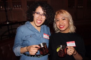 Students pose for a photo at a NYC Meetup.